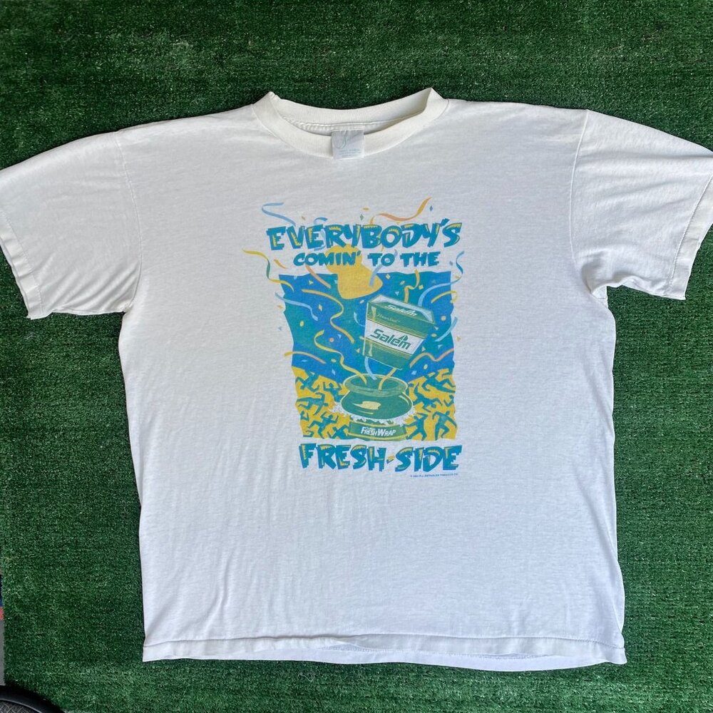 Vintage 90s Salem Menthol Shirt Cigarettes Fresh Side Tee
